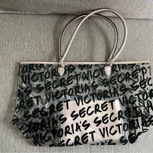 COPY - Victoria’s Secret clear tote with zipper clutch inside.